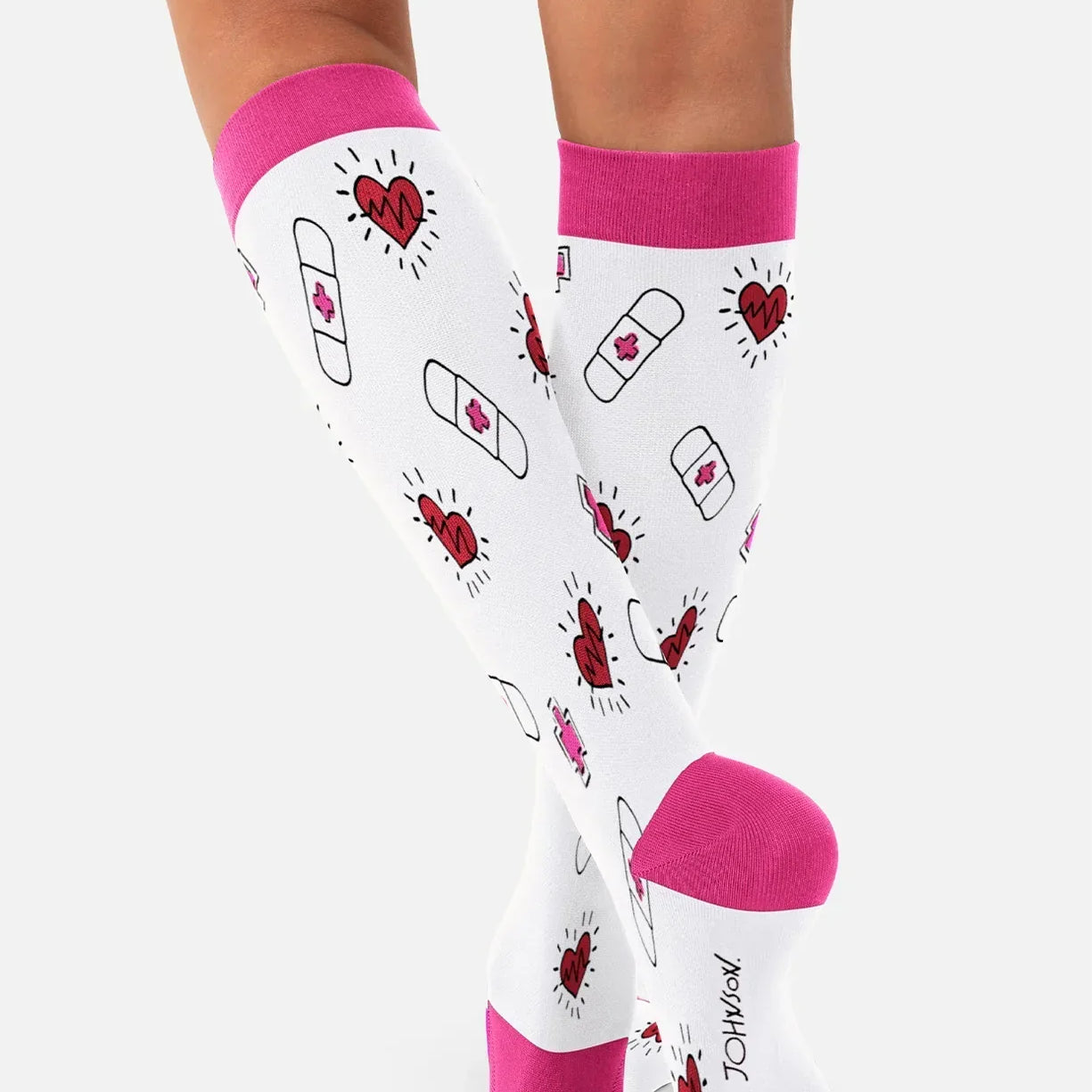 Koi Essentials Koi Betsey Johnson Compression Socks - Love and Care (2 pack)