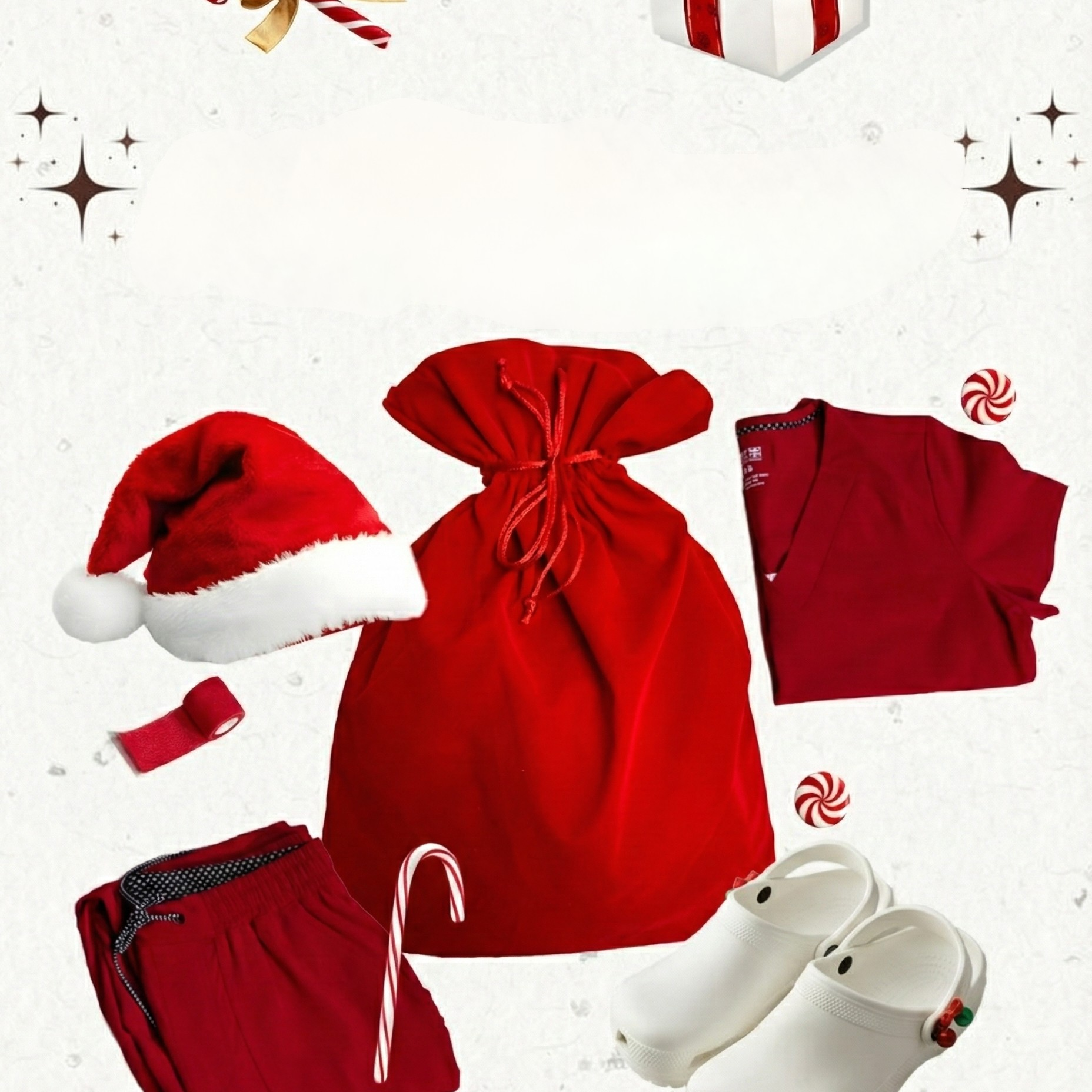 Regala comodidad y estilo estas fiestas: scrubs navideños