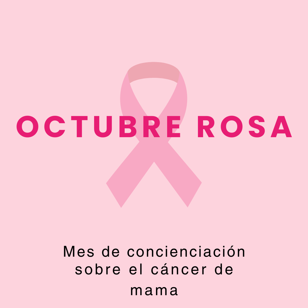 octubre rosa mes de concienciación cáncer de mama