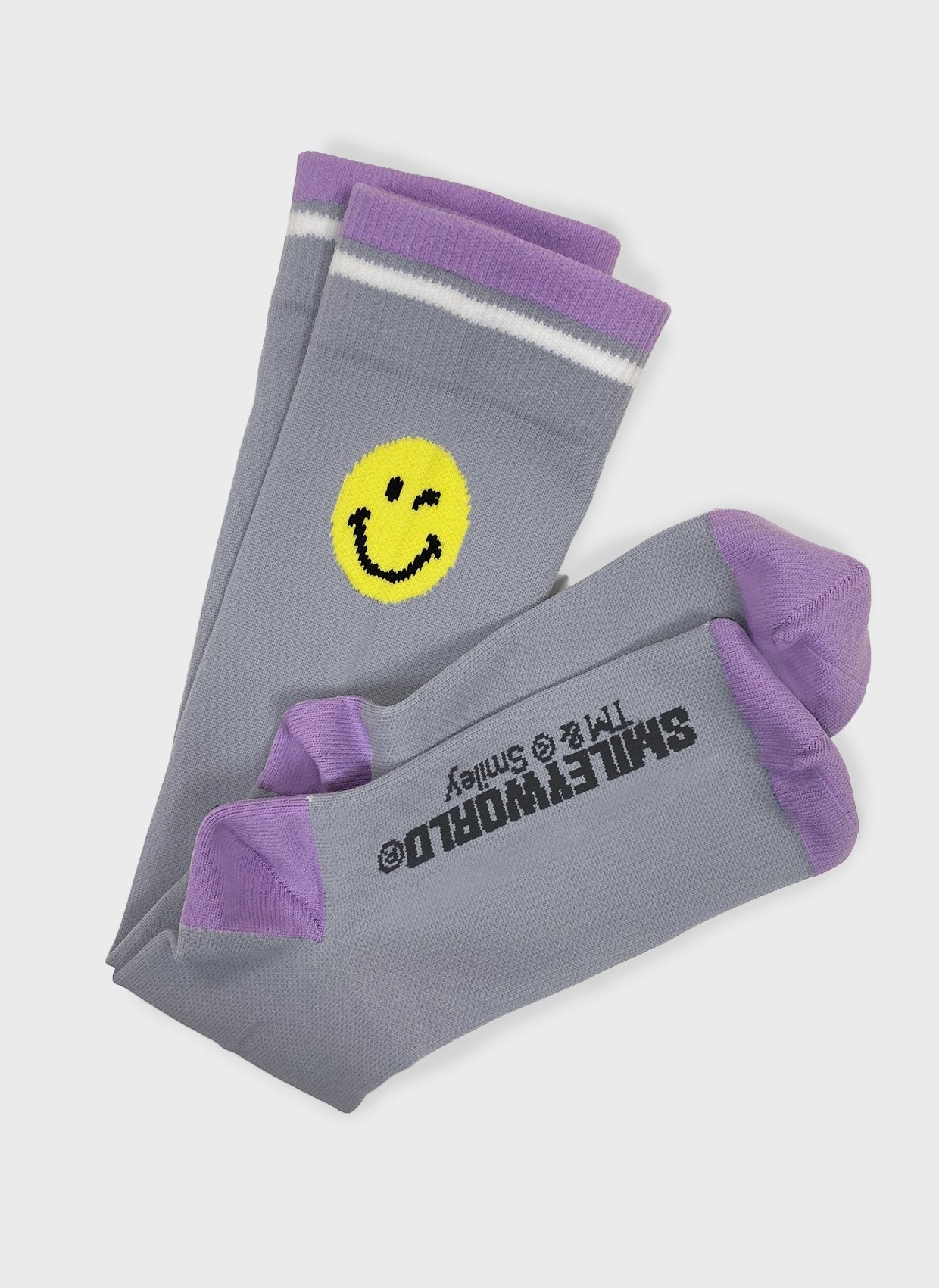 2-pack-compression-socks-SMILEY-WORLD-x-koi-sa179-SMG-purple-1