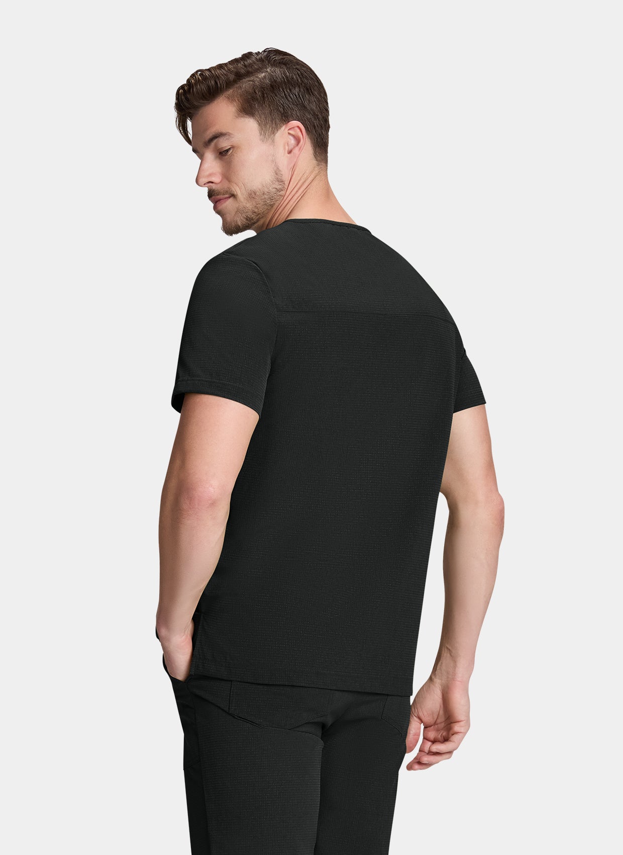 Men's Koi Solis Black Caldwell scrub top