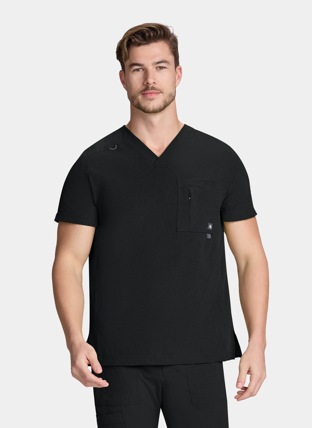 Men's Koi Solis Black Caldwell scrub top