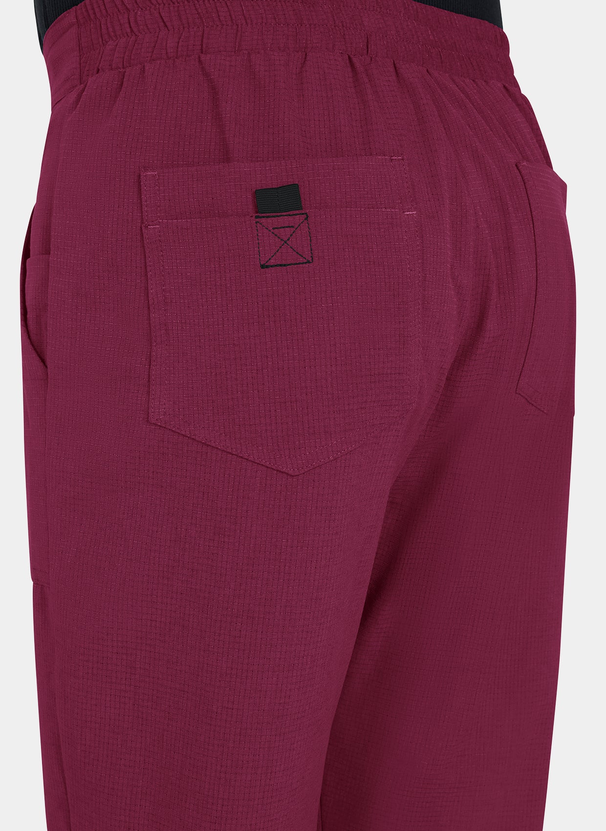 Koi Solis Ondra Scrub Trousers Wine Back Pocket