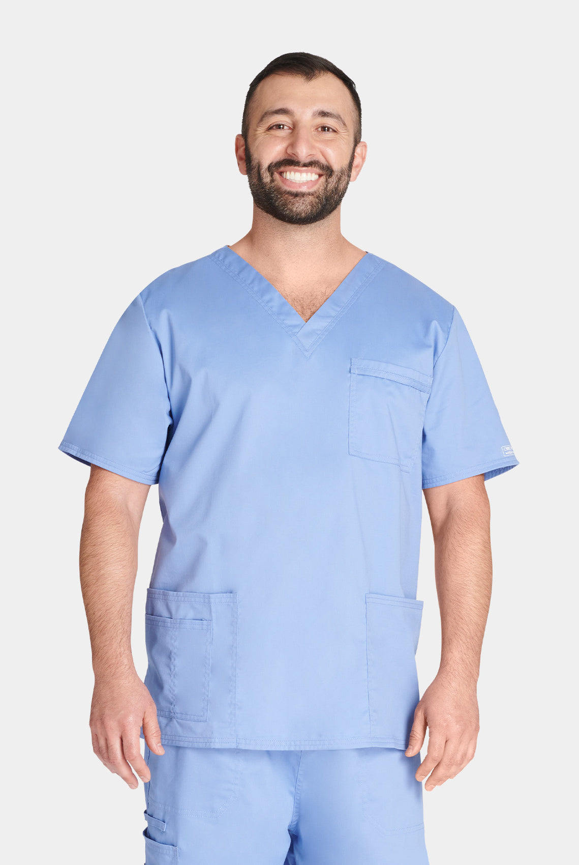 Cherokee Core Stretch Unisex V-Neck Scrub Top WWE4725-Ceil