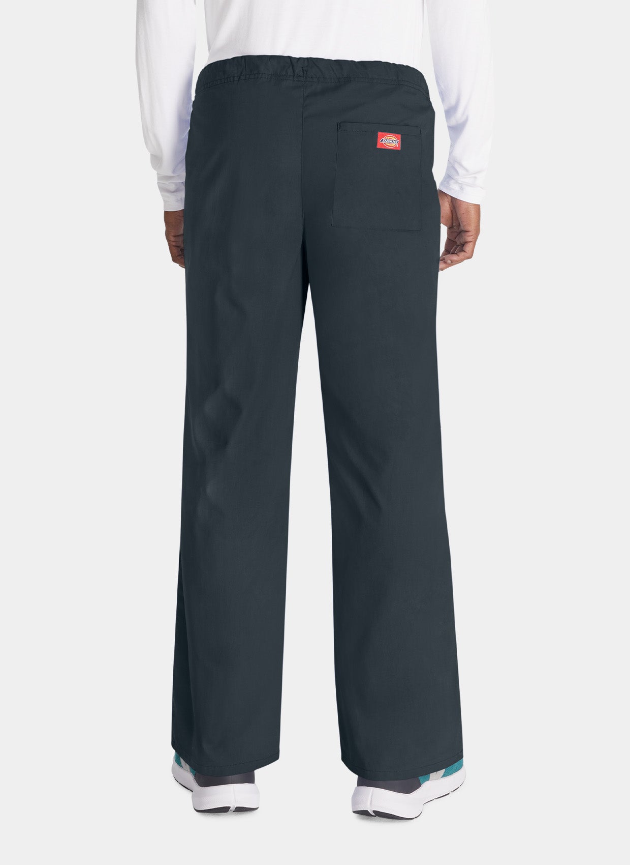 Dickies EDS Signature Unisex Drawstring Scrub Trousers 83006-Pewter-Back