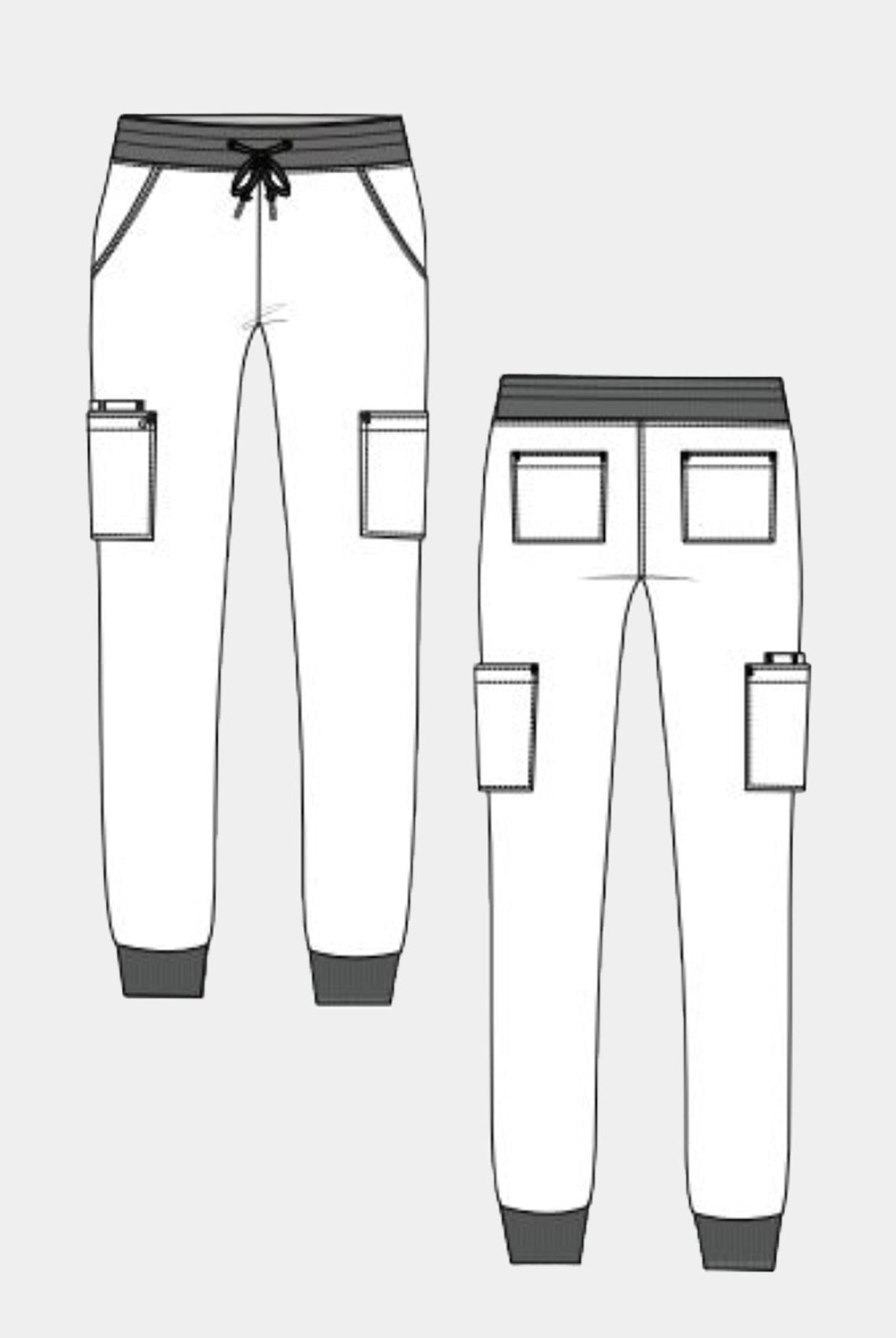 Womens Koi cureology Pulse Joggers Sketch