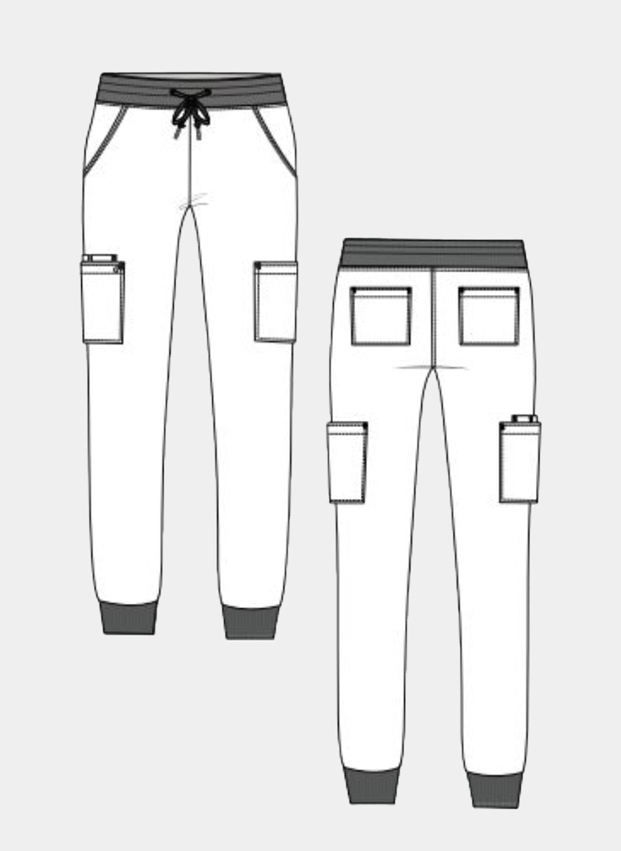 Womens Koi cureology Pulse Joggers Sketch