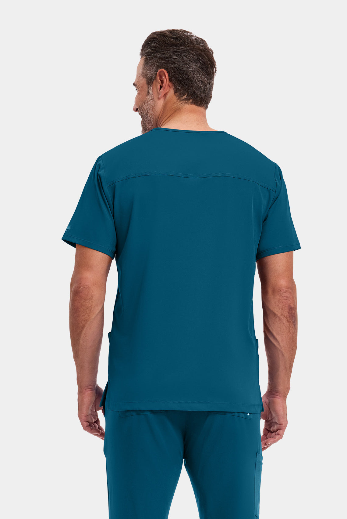 Healing Hands Mathew Scrub Top - Caribbean