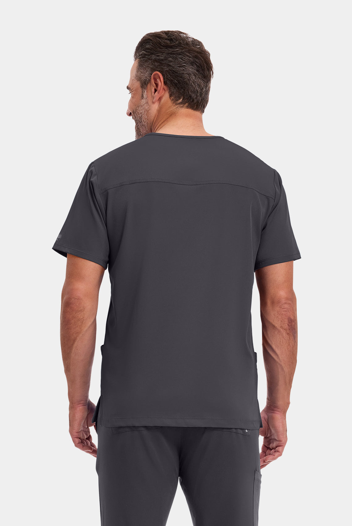 Healing Hands Mathew Scrub Top - Pewter