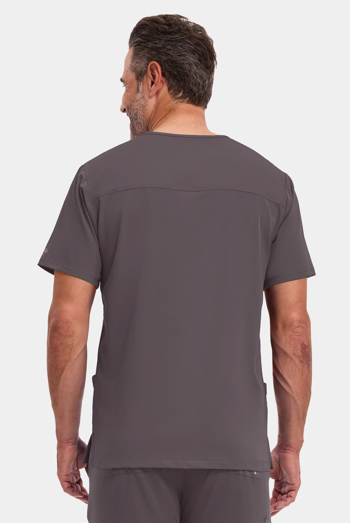 Healing Hands Mathew Scrub Top - Pewter