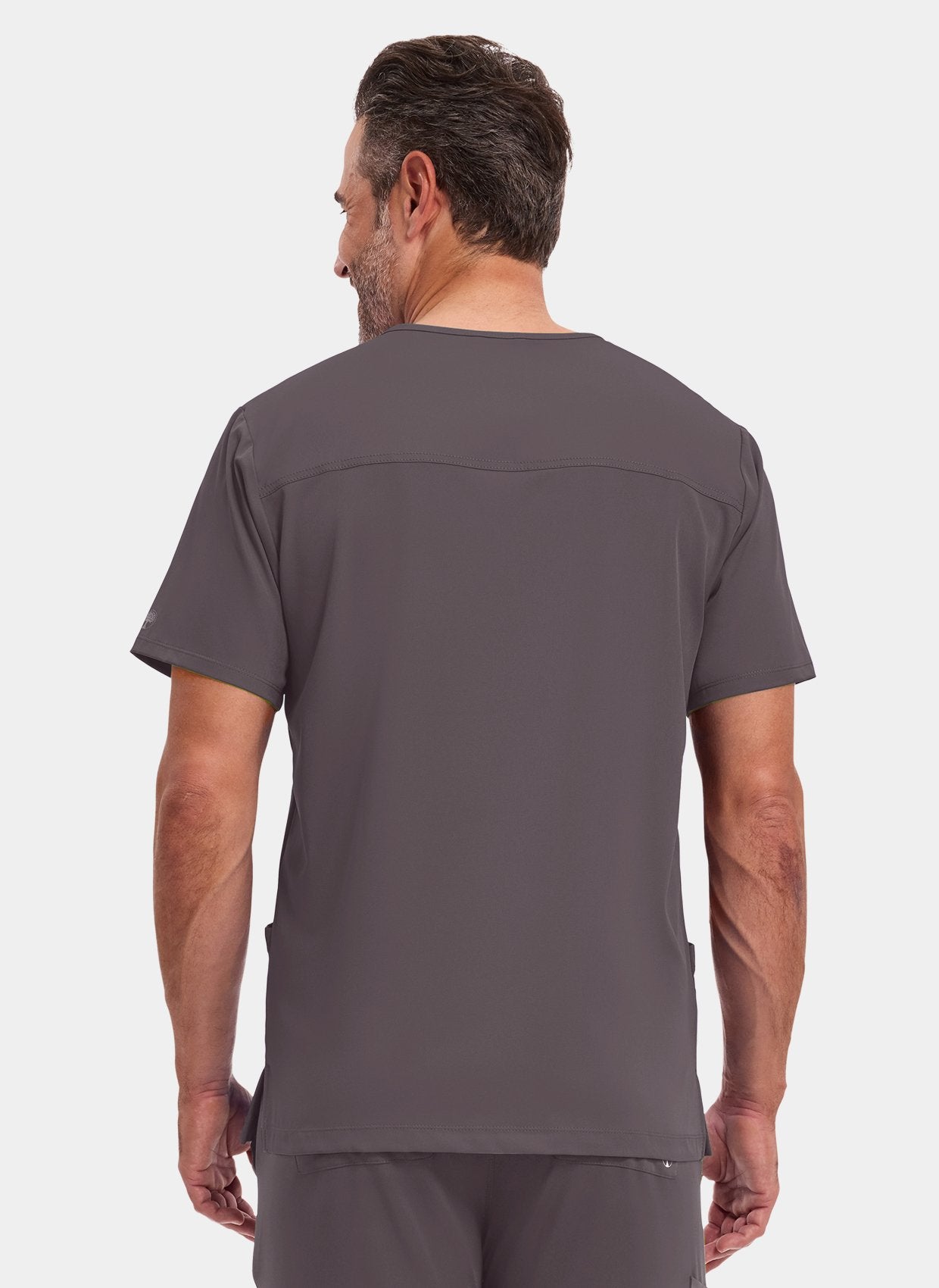 Healing Hands Mathew Scrub Top - Pewter