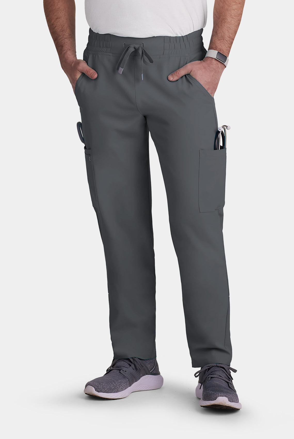Koi Cureology Neuro Cargo Scrub Trousers - Pewter