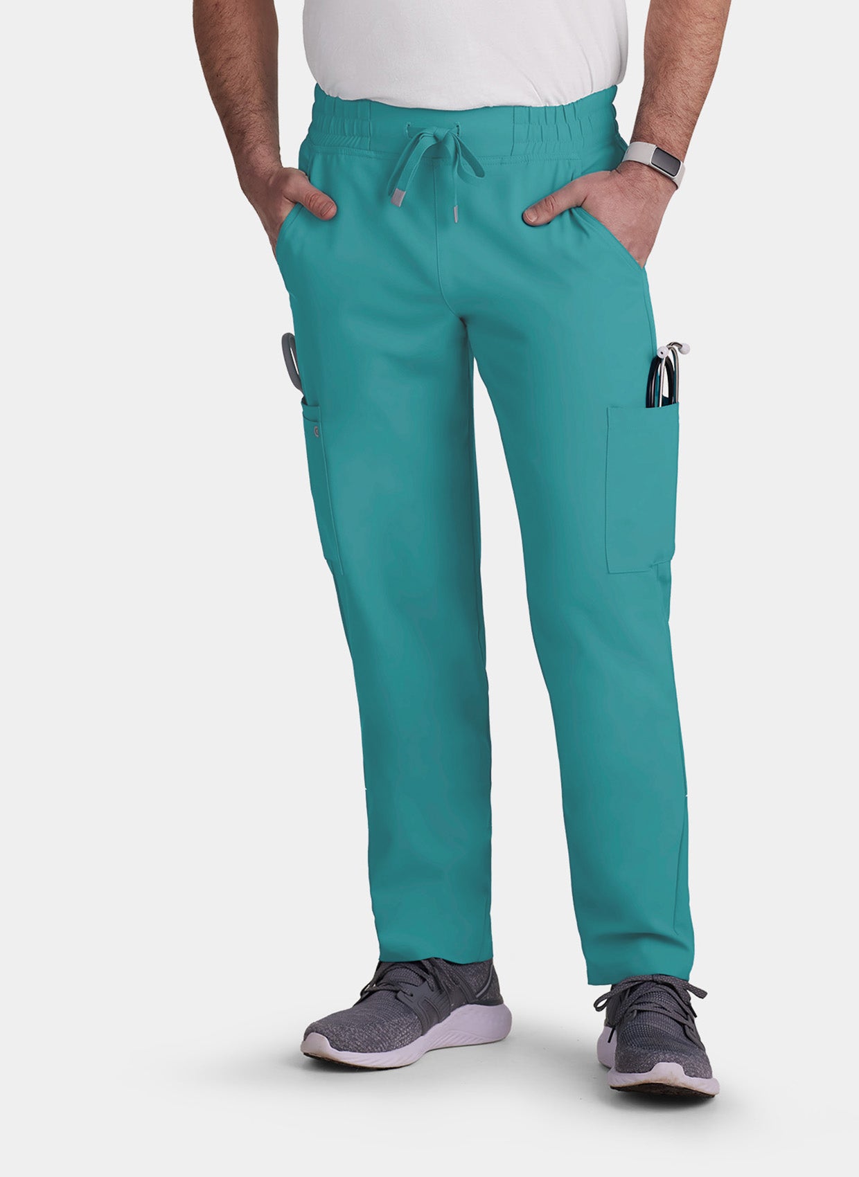 Koi Cureology Neuro Cargo Scrub Trousers - Teal