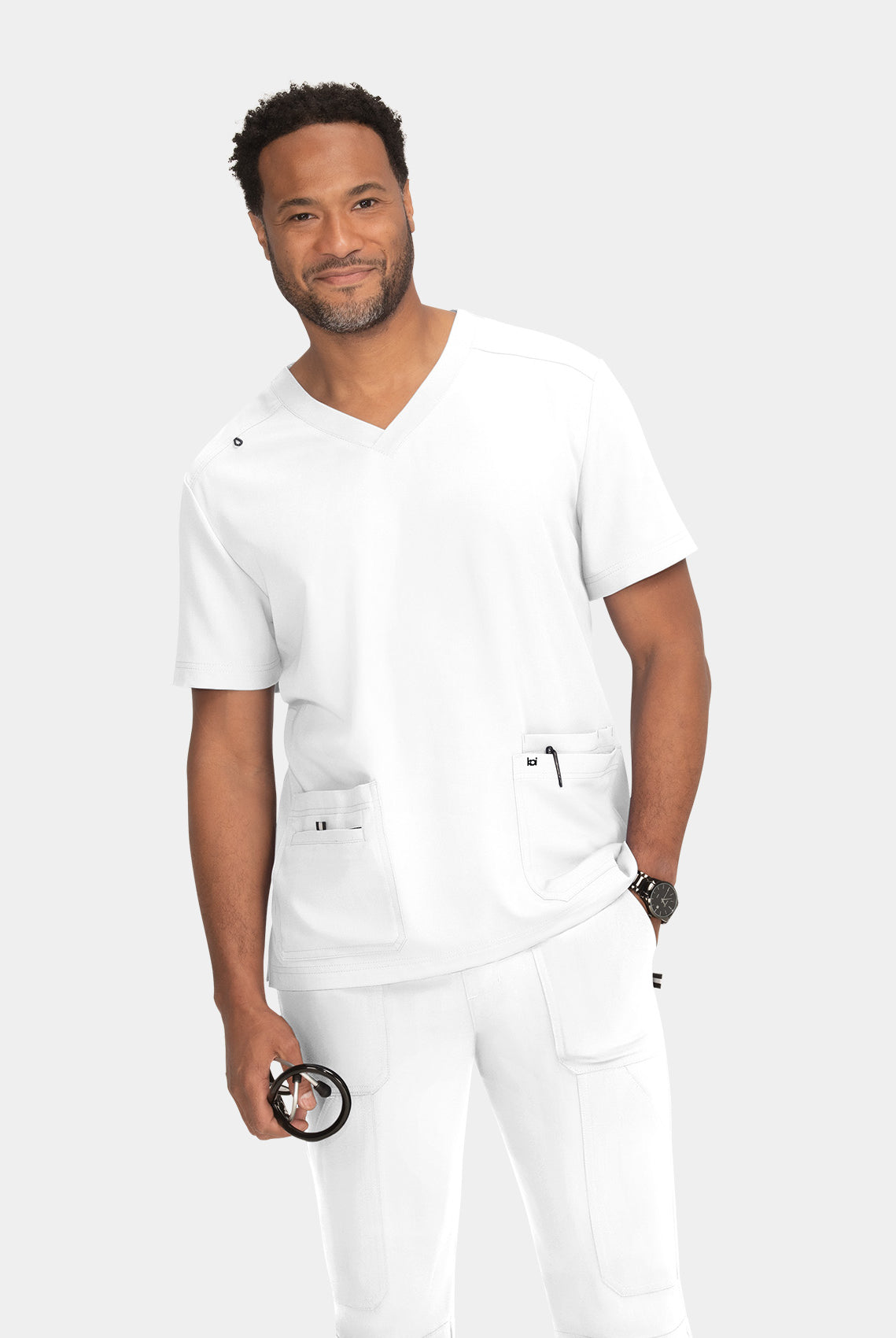 Koi Next Gen Free To Be Scrub Top - White
