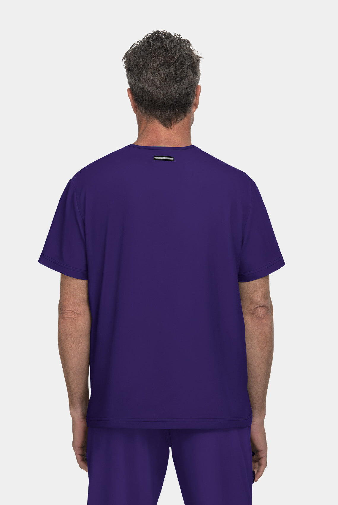 Koi Next Gen On Call Scrub Top - Grape - Back