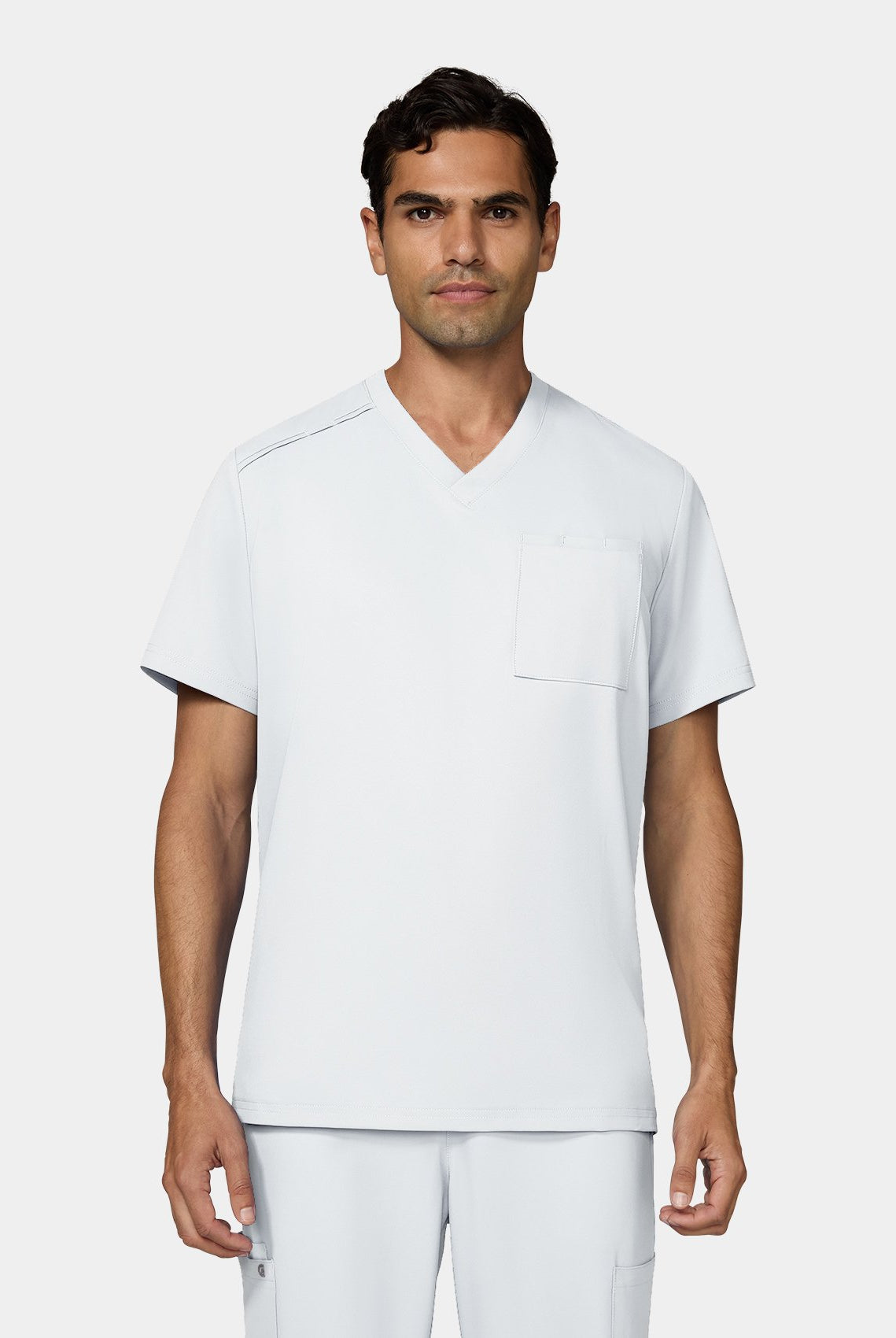 mens scrub top koi cureology arthro - white