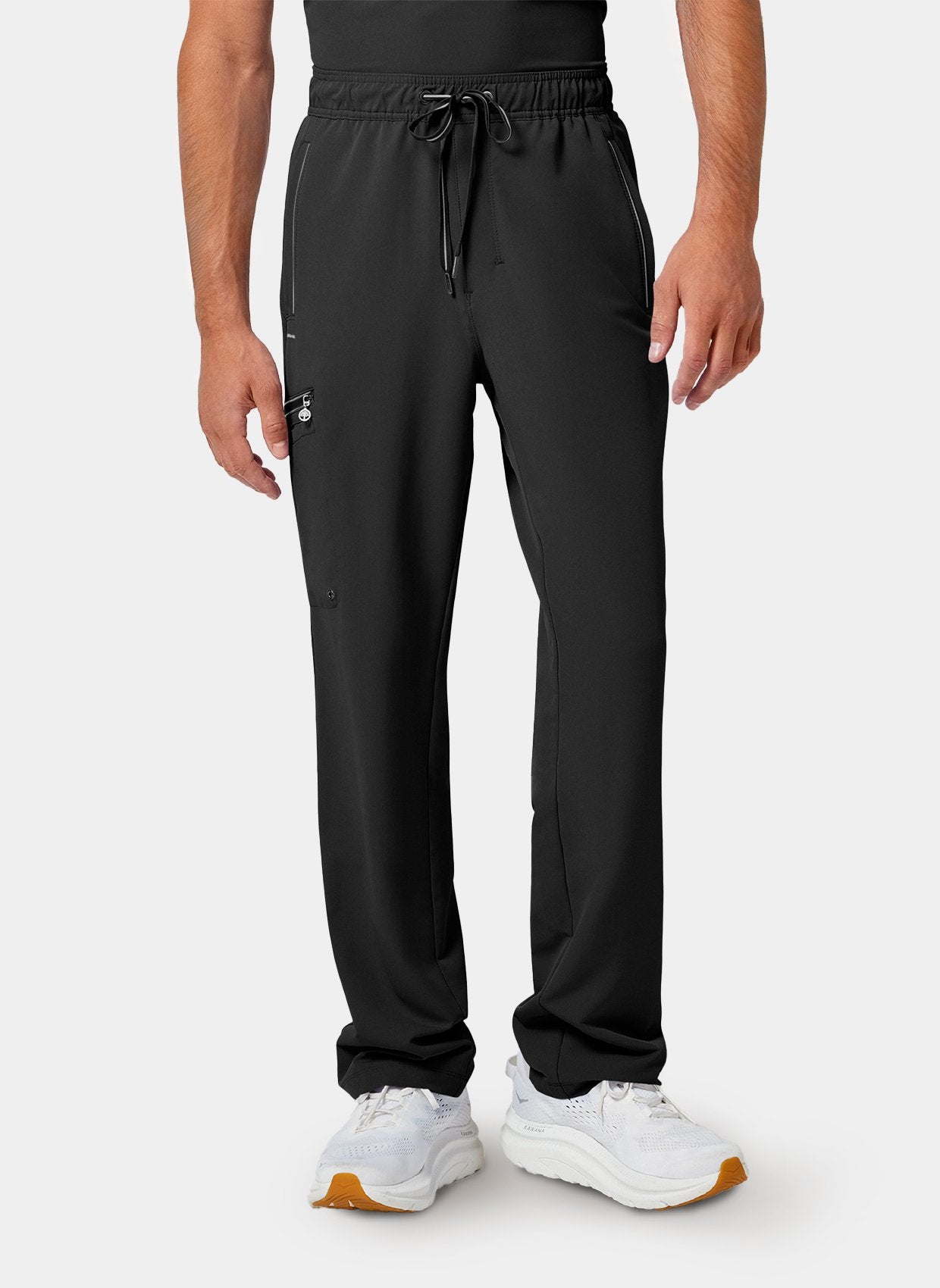 mens scrub trousers healing hands noah black