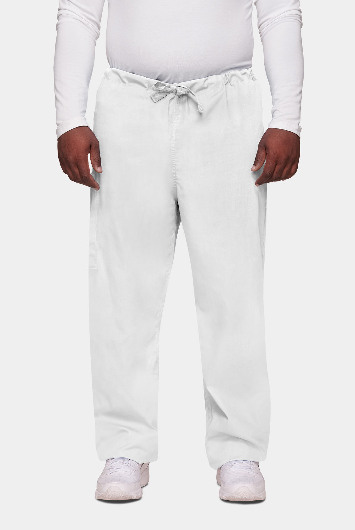Cherokee Unisex Drawstring Scrub Trousers-White