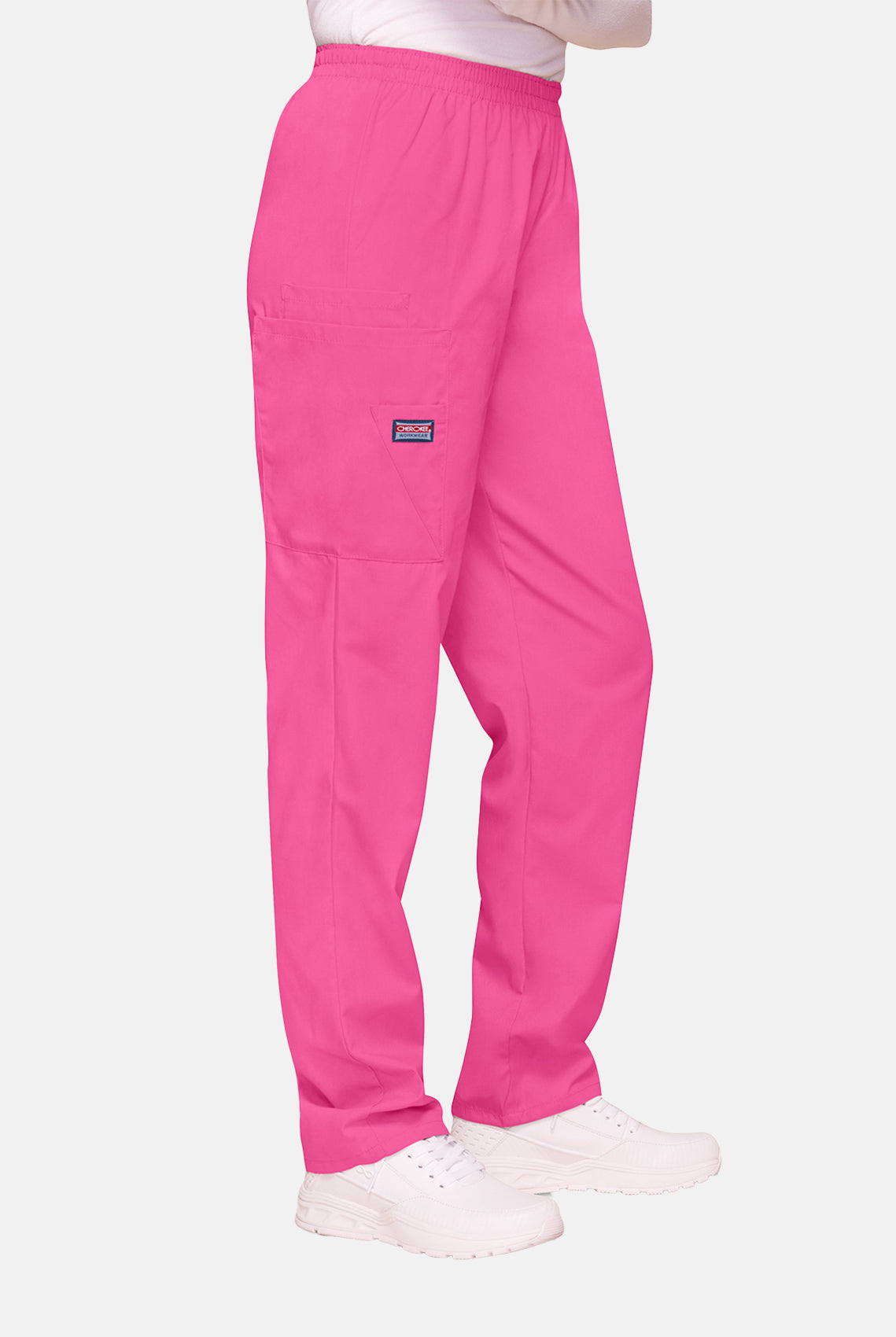 Cherokee Unisex Elasticated Scrub Trousers - Shocking Pink