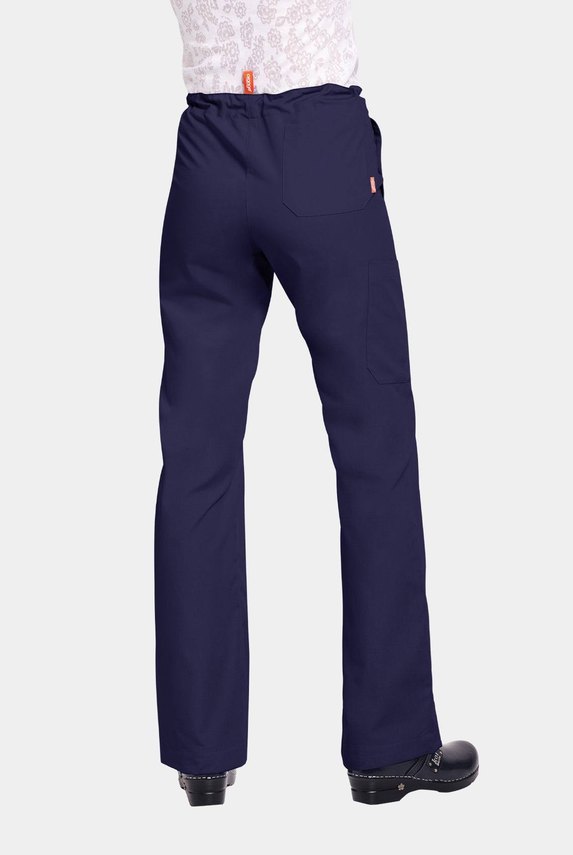 Orange Standard Unisex Huntington Scrub Trousers-Navy-Back