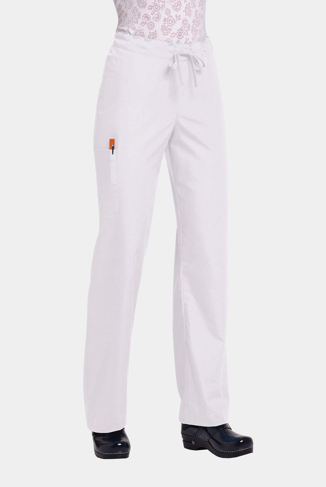Orange Standard Unisex Huntington Scrub Trousers-White