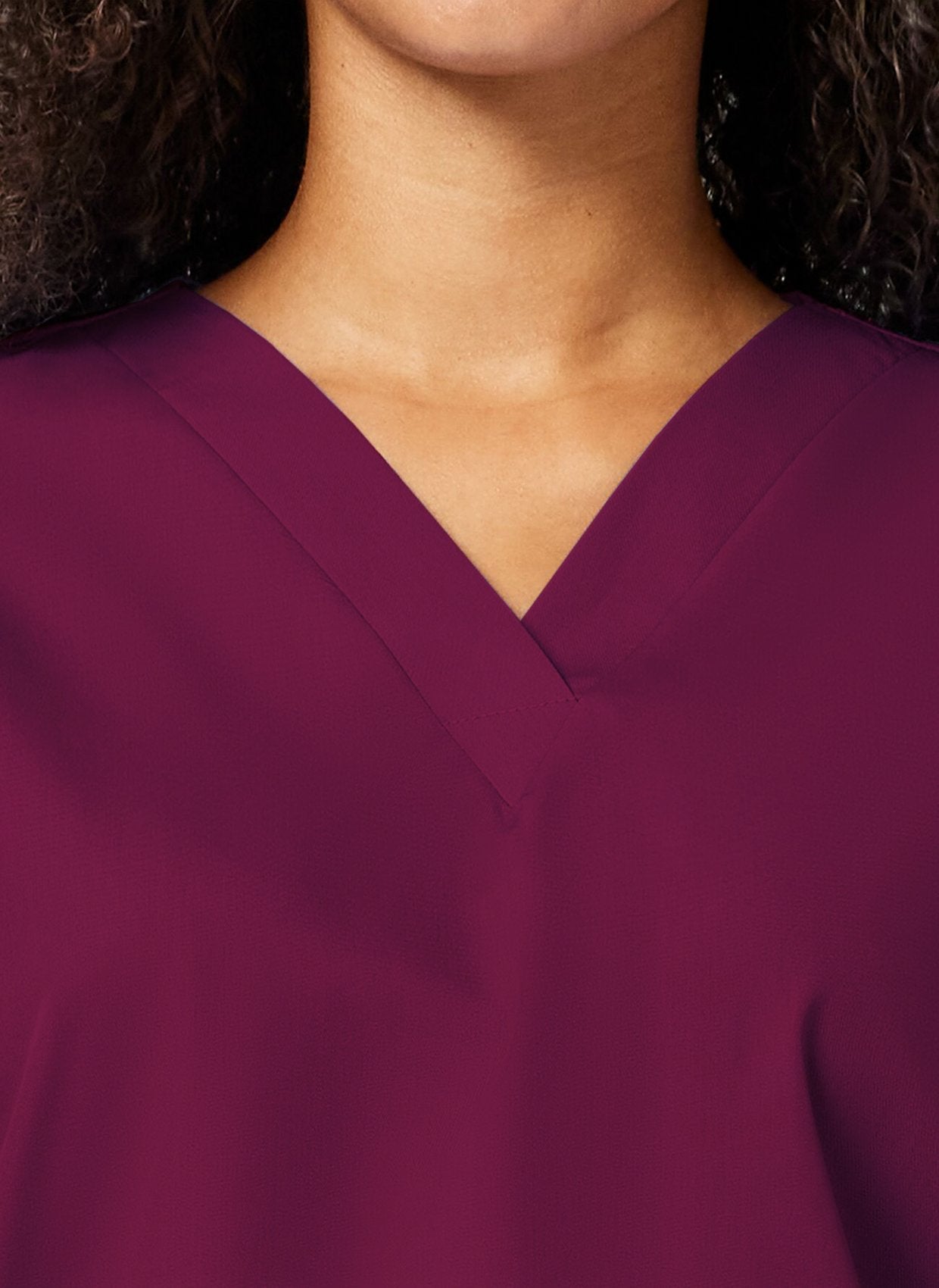 unisex scrub top cherokee - wine