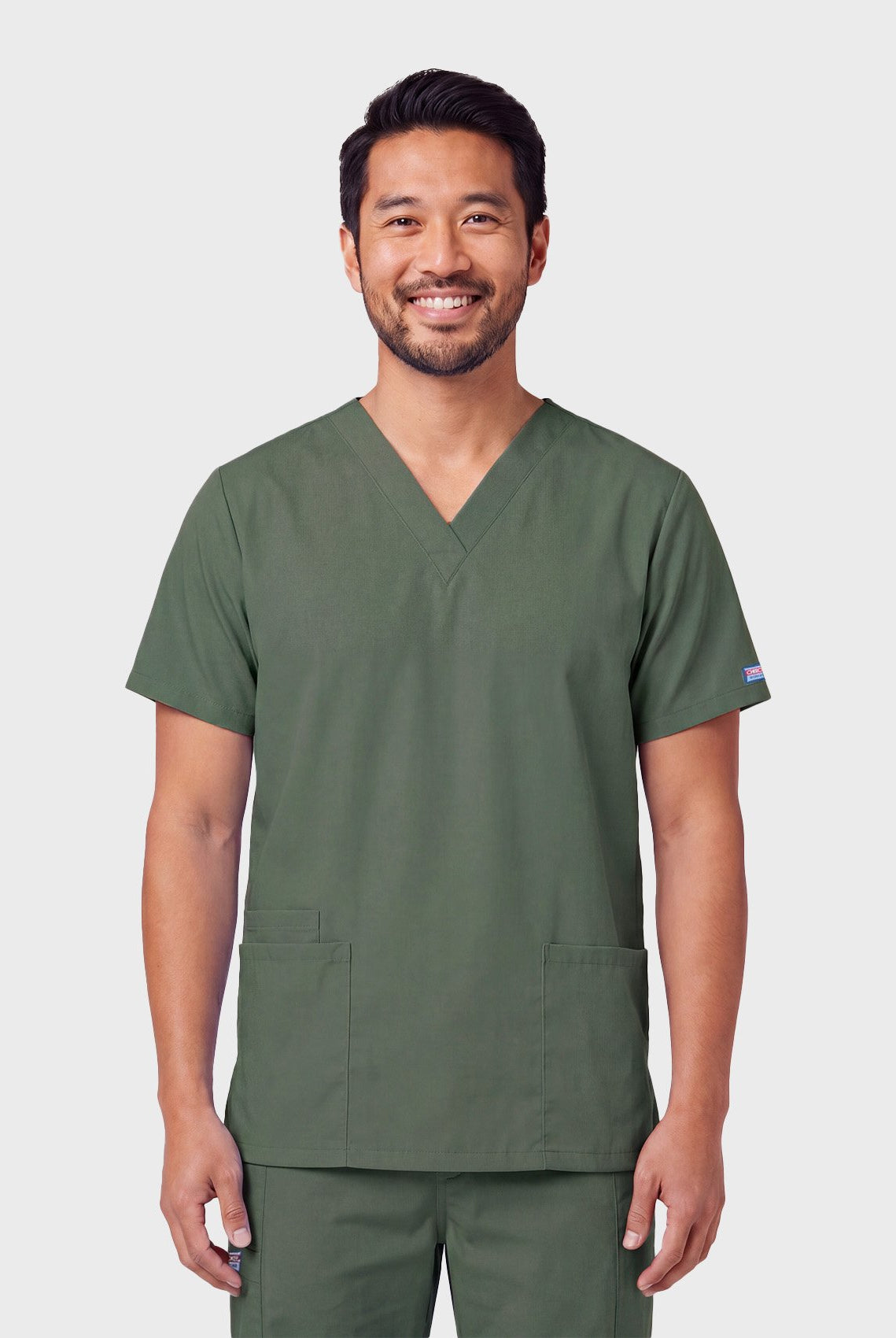unisex-scrub-top-cherokee-originals-4700-olive3