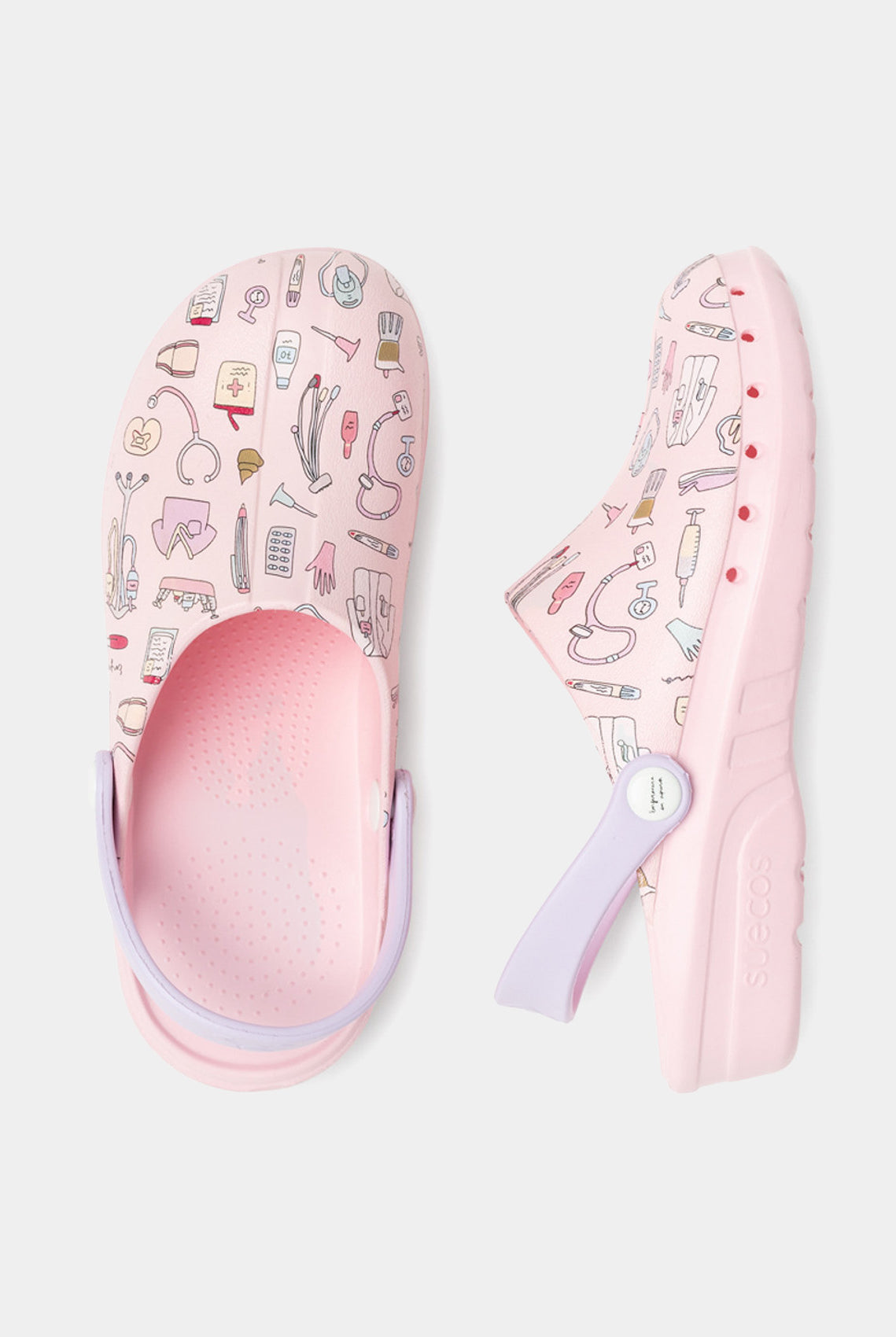 Suecos Oden Fusion Clogs - Rose - Top