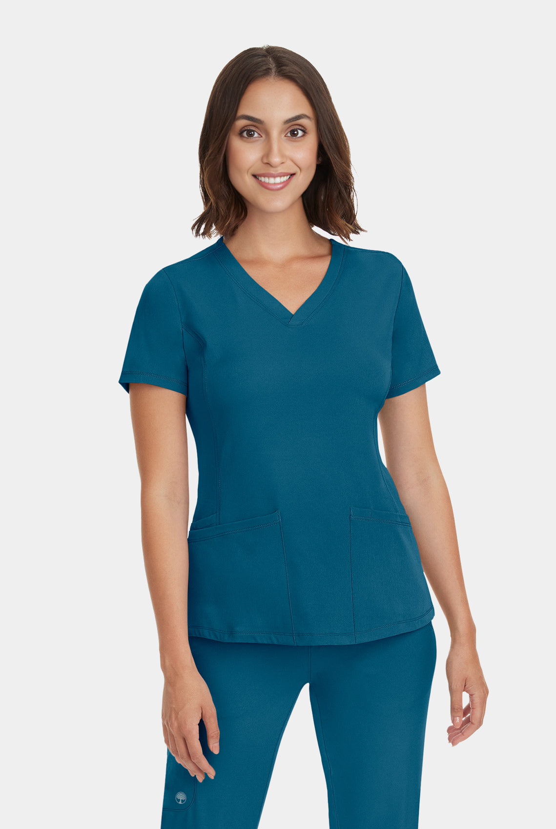 Healing Hands Monica Scrub Top - Caribbean