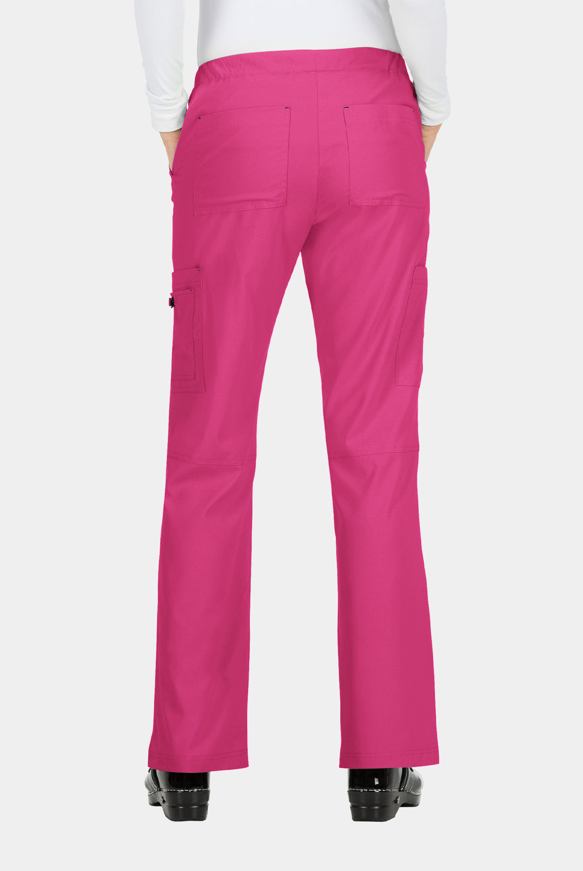 Koi Basics Holly Scrub Trousers - Flamingo - Back