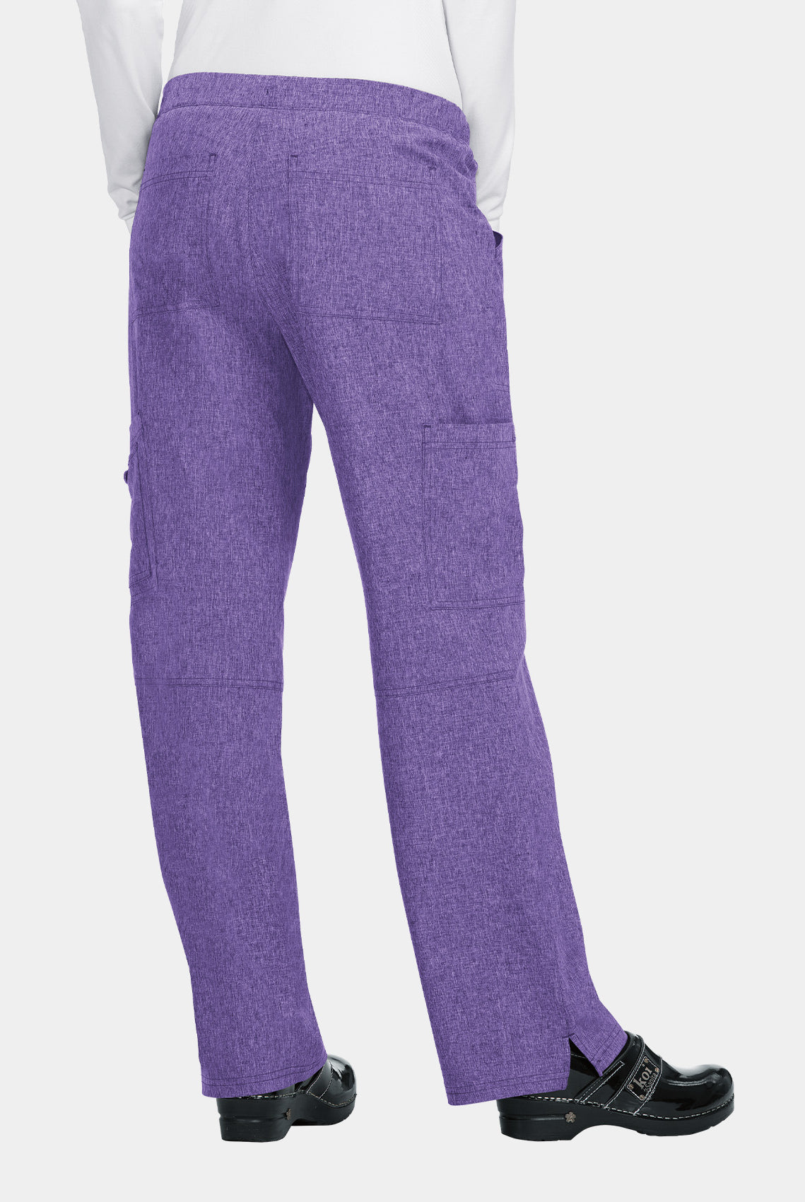 Koi Basics Holly Scrub Trousers - Heather Wisteria - Back