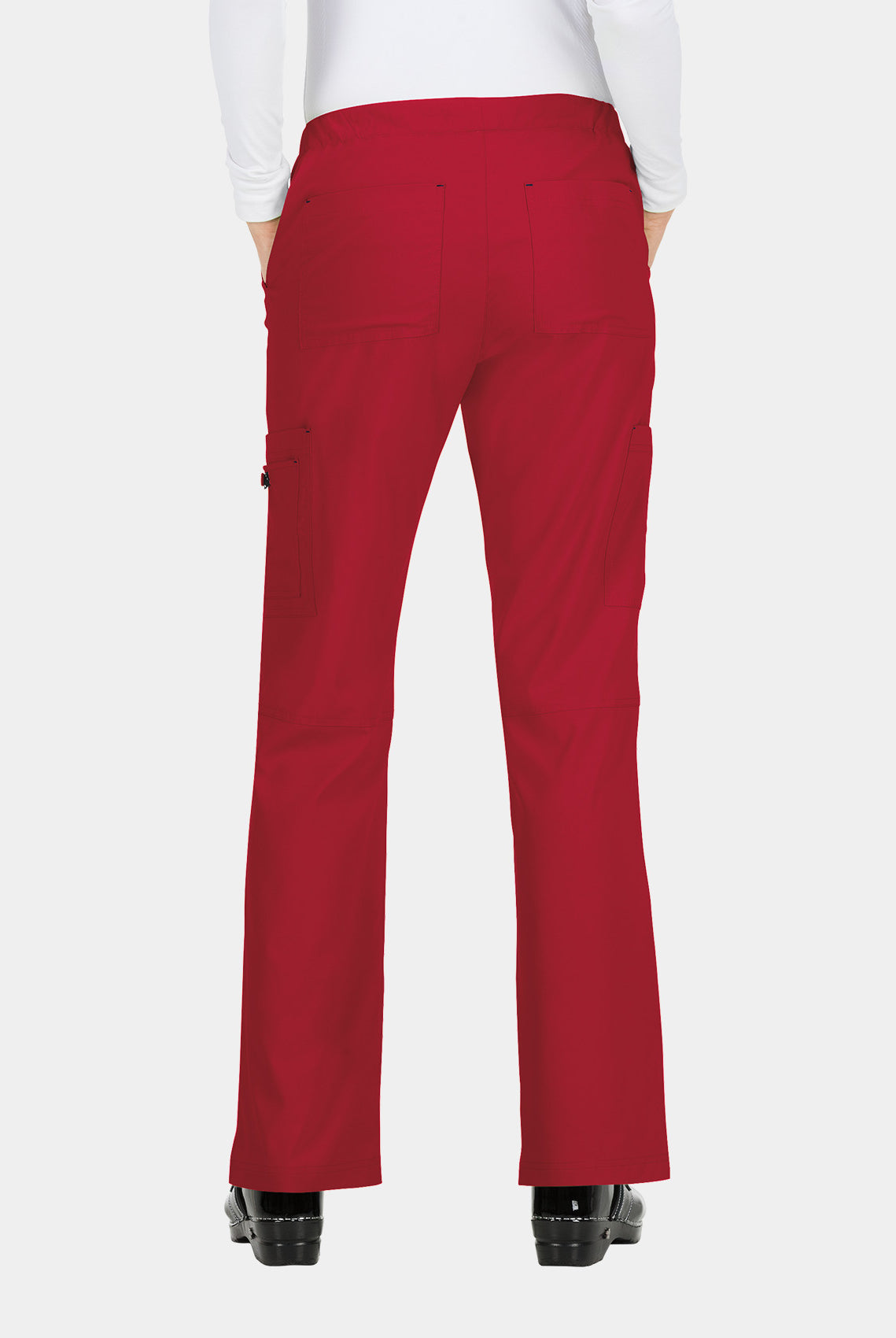 Koi Basics Holly Scrub Trousers - Ruby - Back