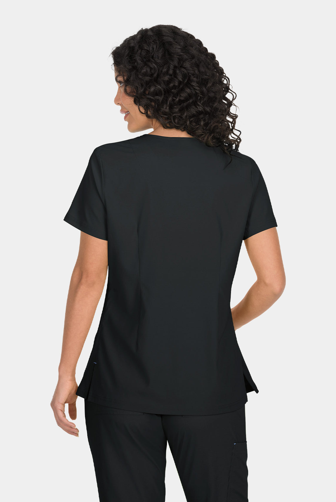 Koi Basics Katie Scrub Top - Black - Back