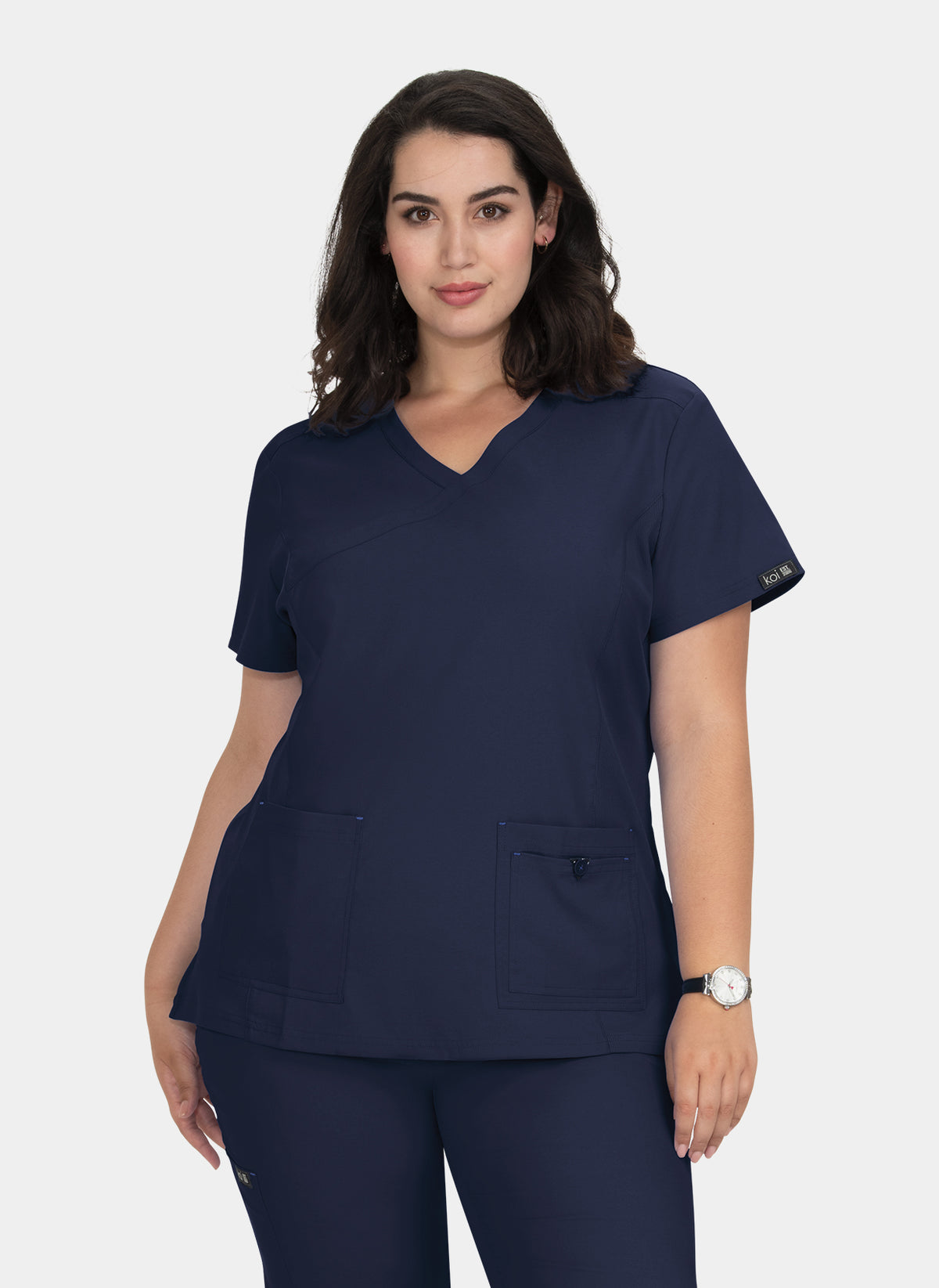 Koi Basics Katie Scrub Top - Navy