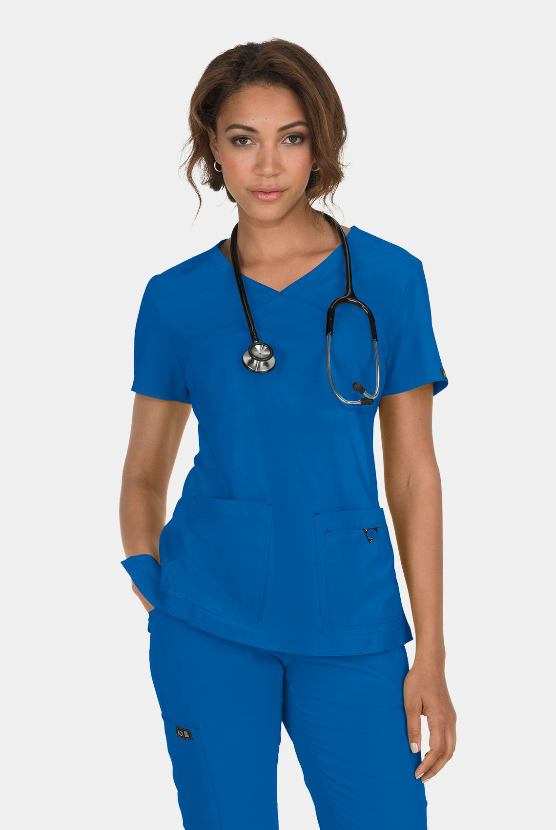 Koi Basics Katie Scrub Top - Royal
