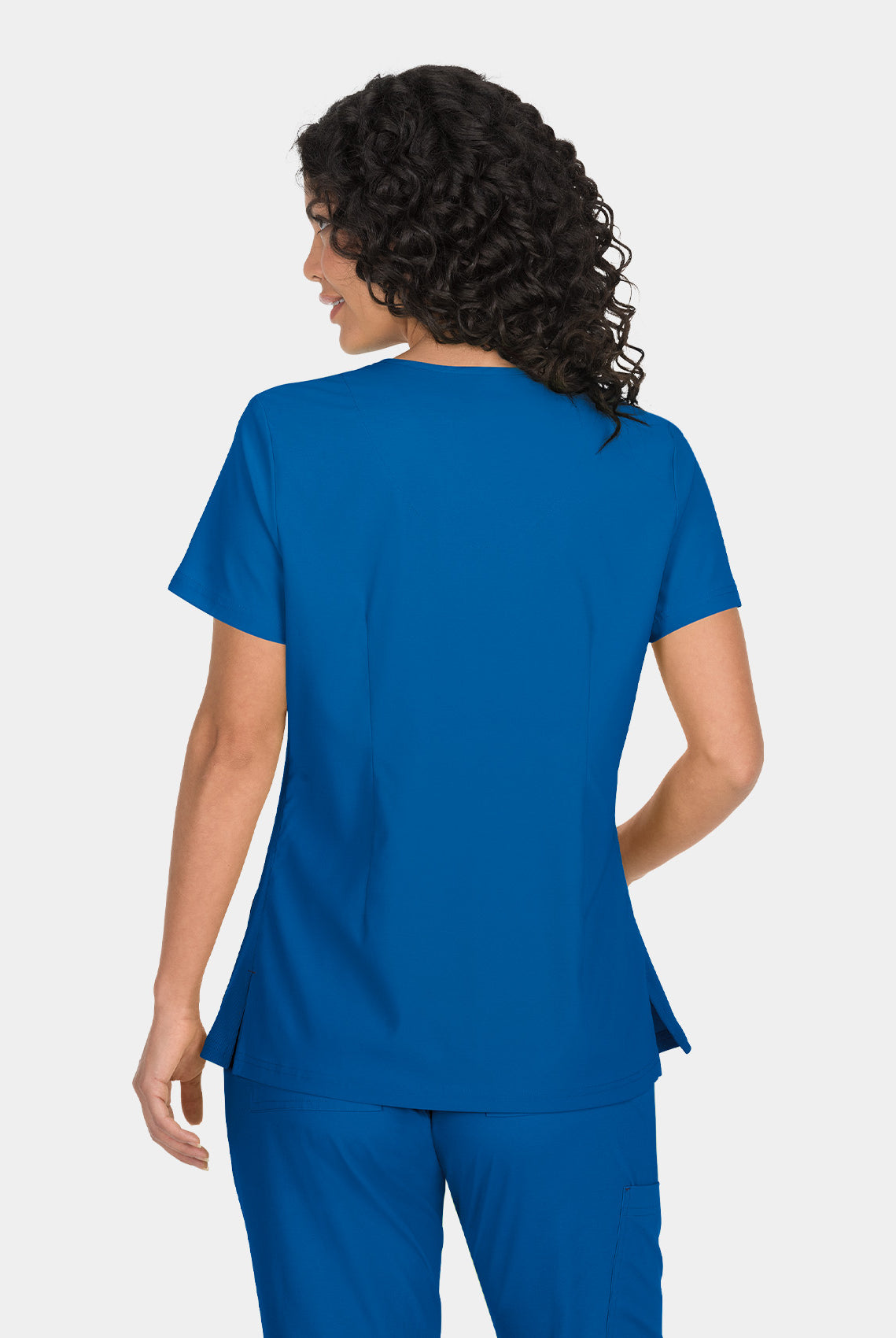 Koi Basics Katie Scrub Top - Royal - Back