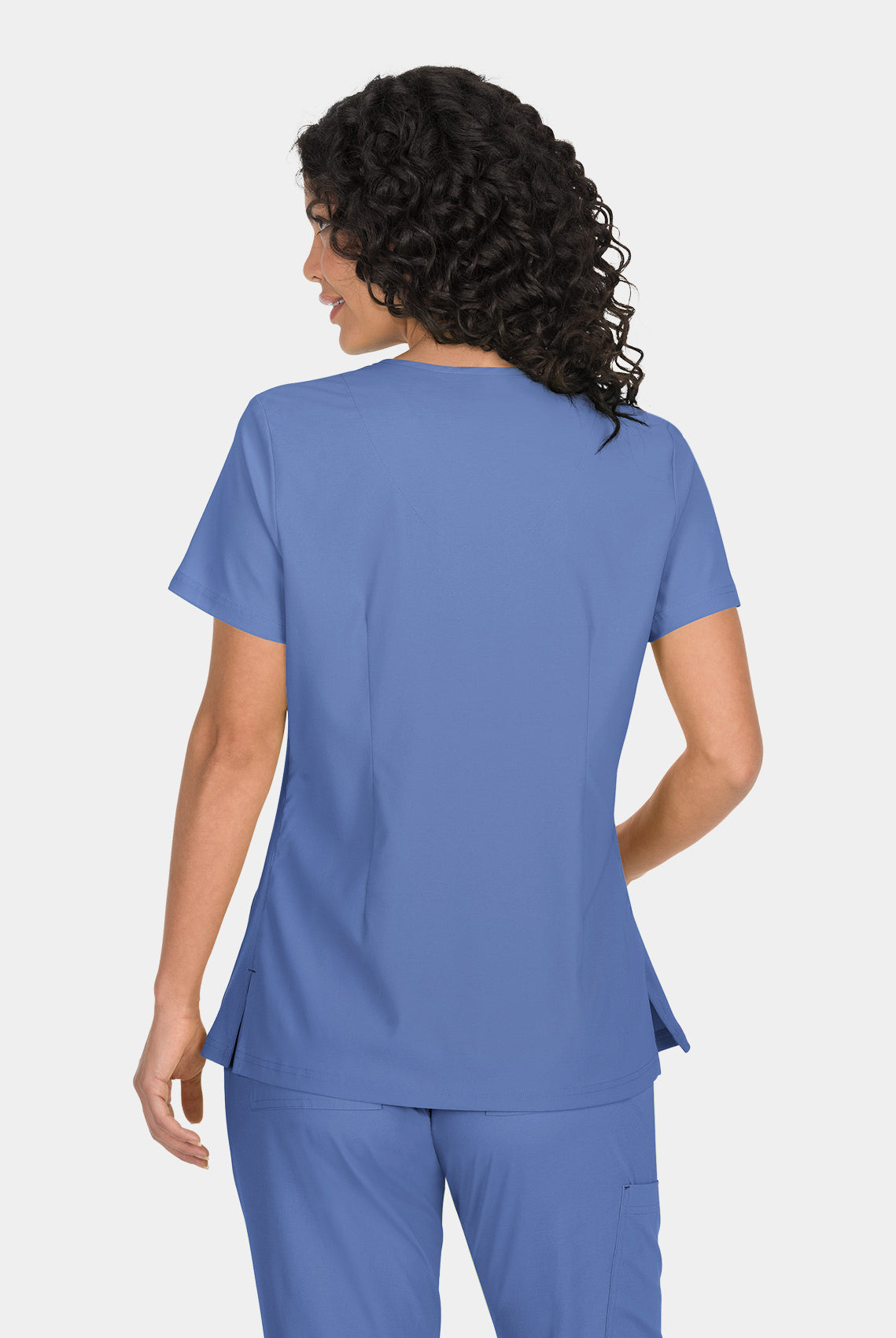 Koi Basics Katie Scrub Top - True Ceil - Back