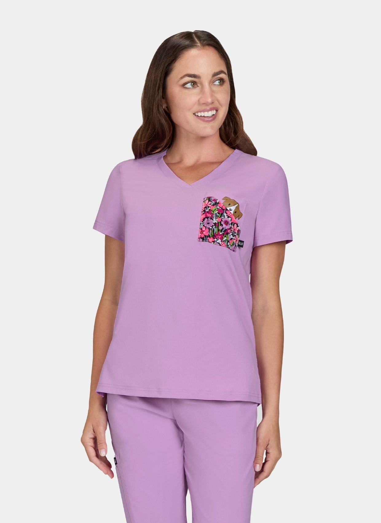 Koi Basics Nixie Placement Top - Bloom Lavender