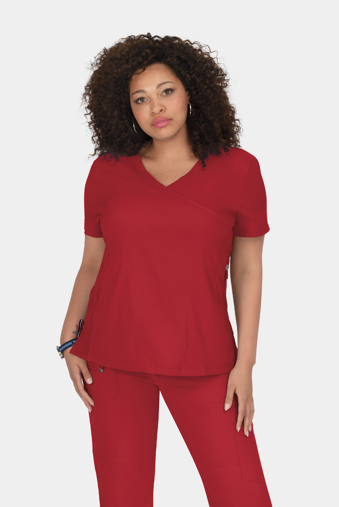 Koi Lite Philosophy Scrub Top - Ruby