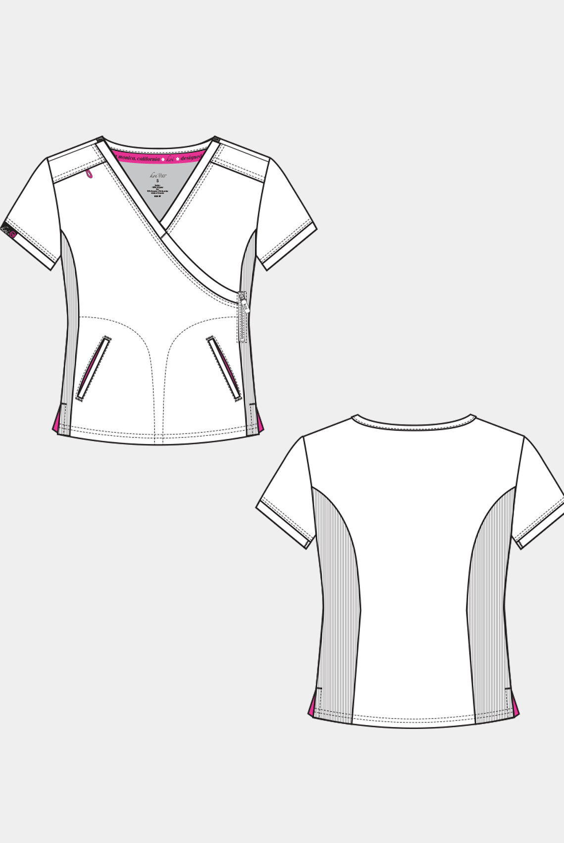 womens koi lite philosophy scrub top sketch