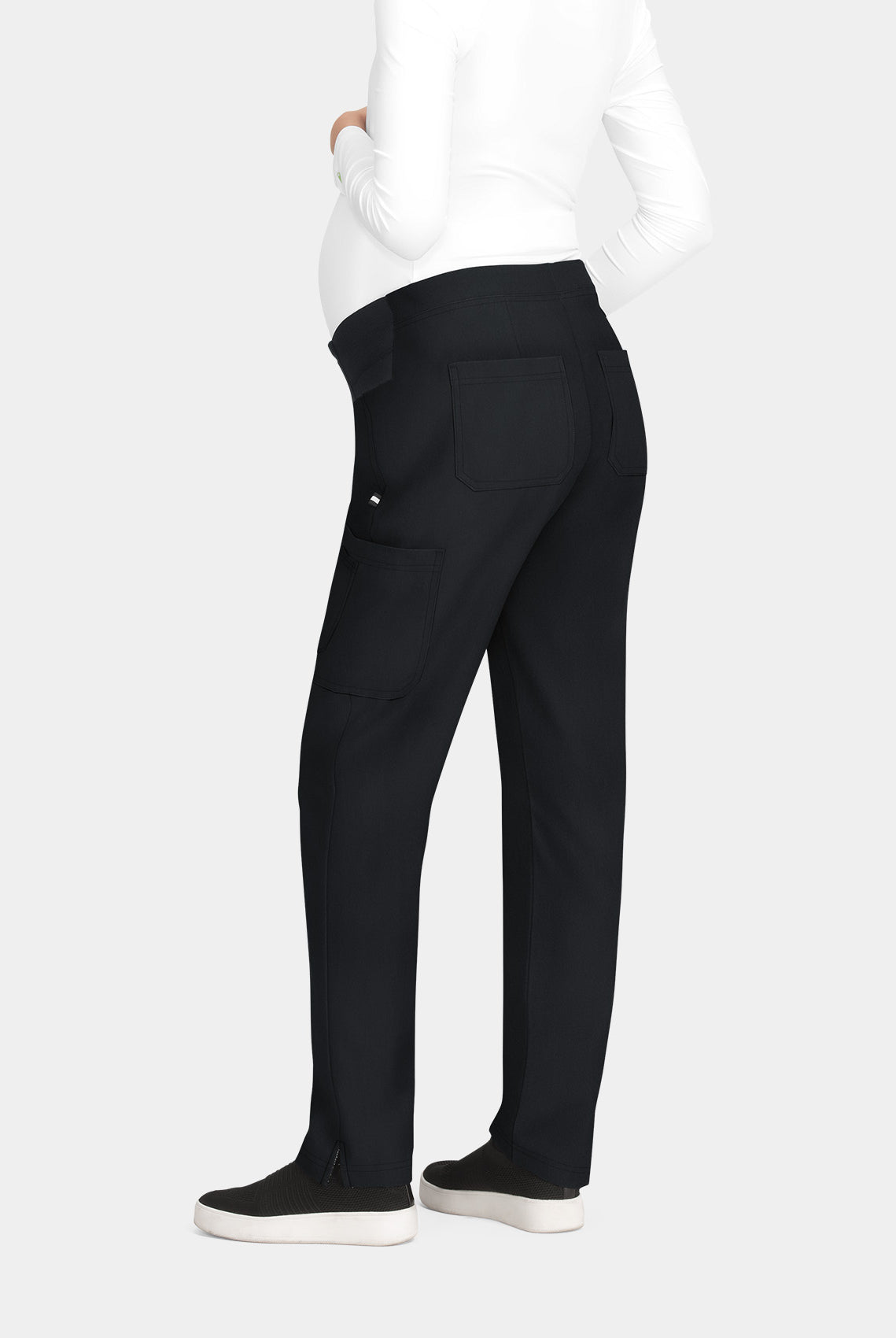 Koi Next Gen On The Move Maternity Scrub Trousers - Black - Back