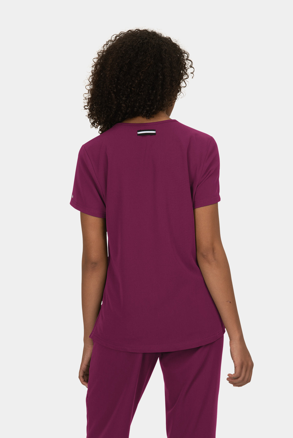 Koi Next Gen Ready To Work Scrub Top- Wine- Back