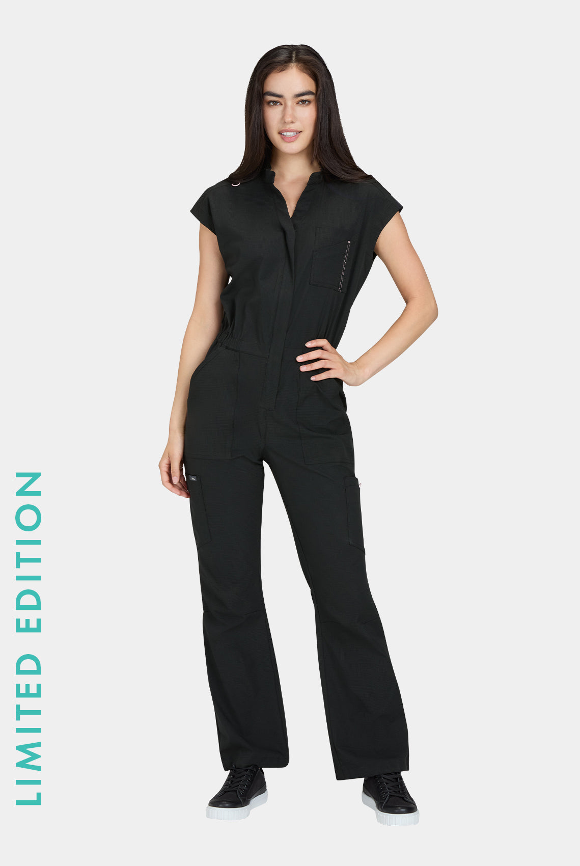 Koi Solis Anja Scrub Jumpsuit - Black