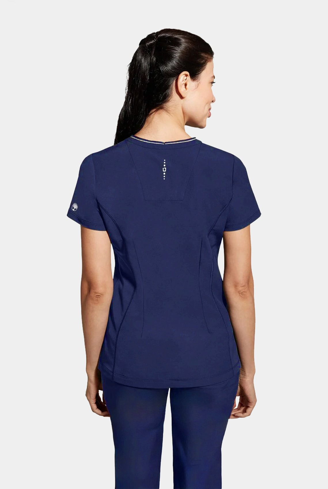 womens scrub top healing hands 360 sonia navy