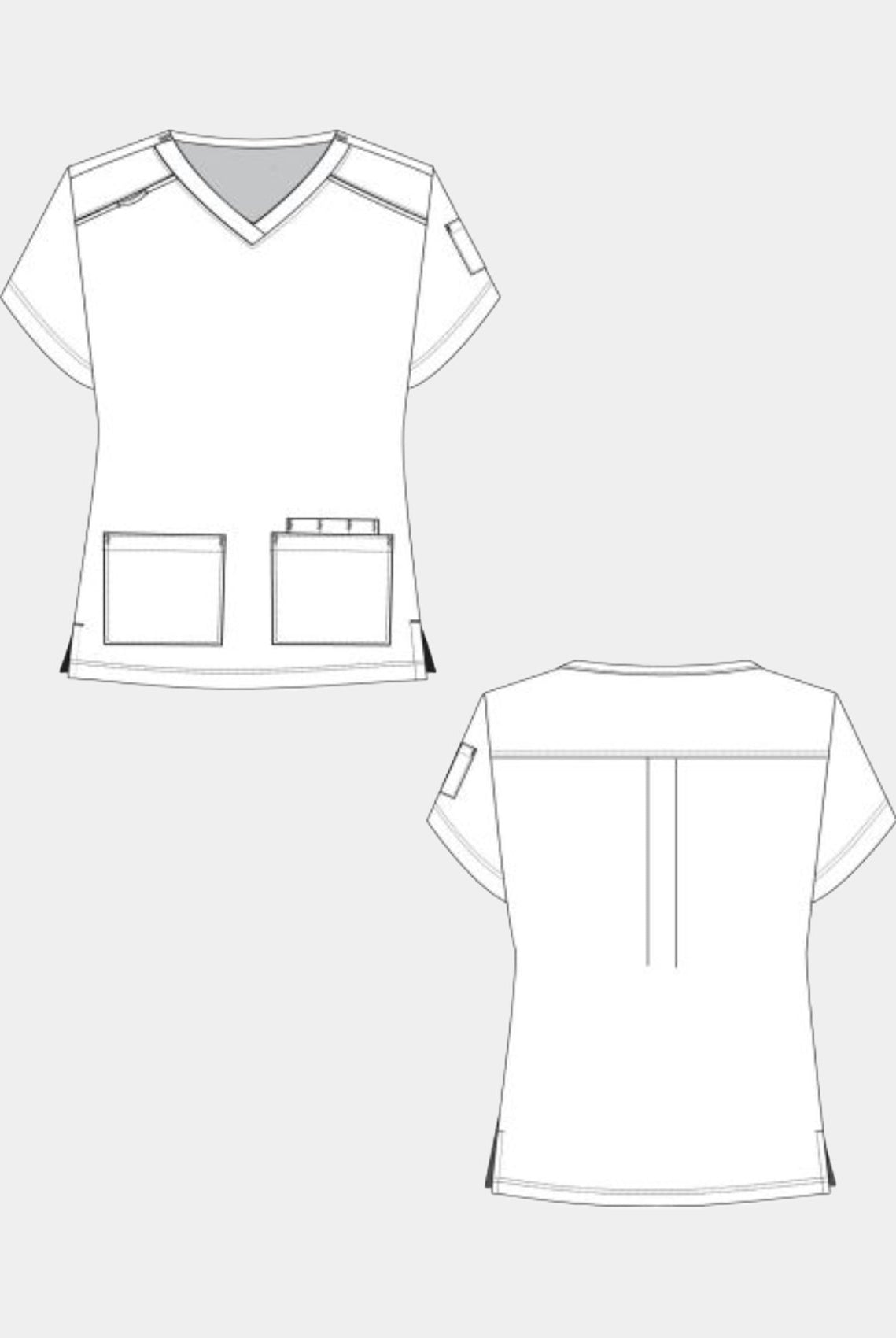 womens scrub top koi cureology cardi sketch