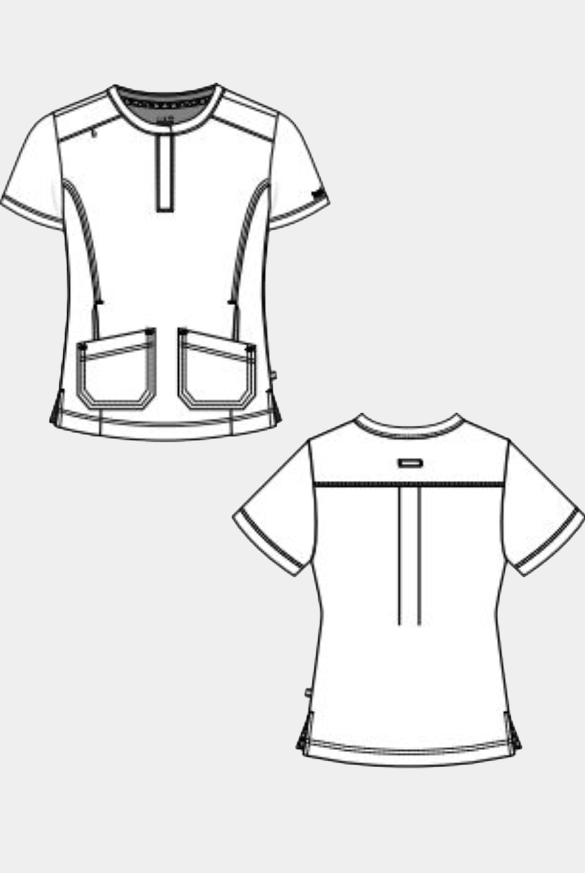 womens scrub top koi next gen driven sketch