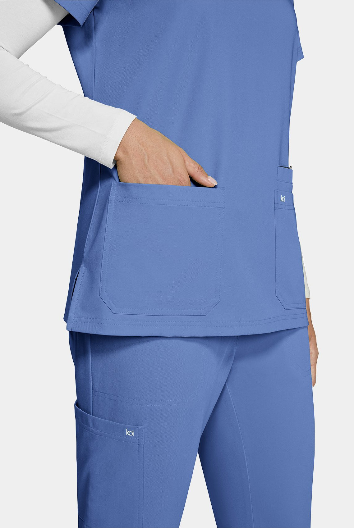 Koi Next Gen Hustle And Heart Scrub Top- true ceil