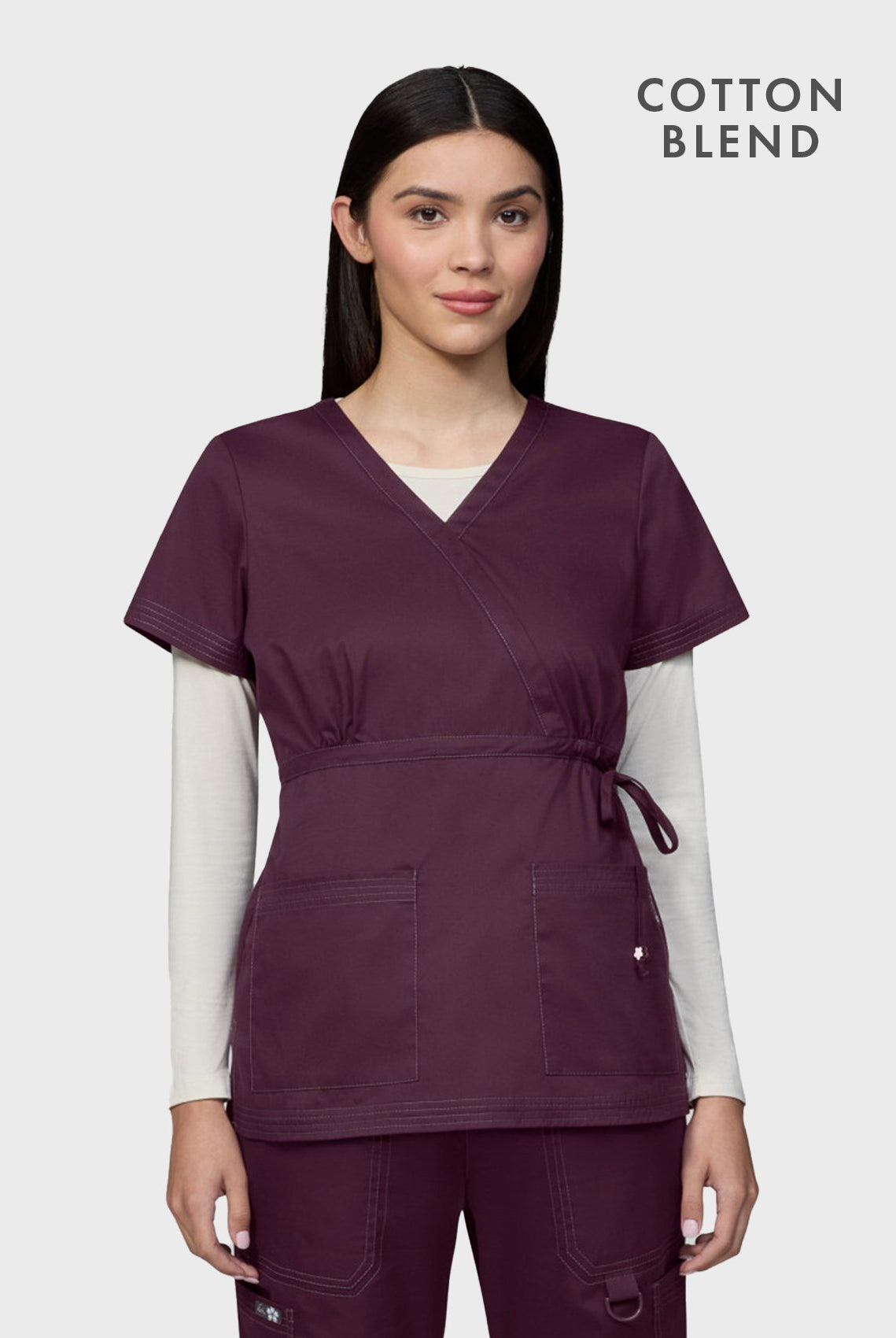 womens-scrub-tops-koi-classics-katelyn-cognac