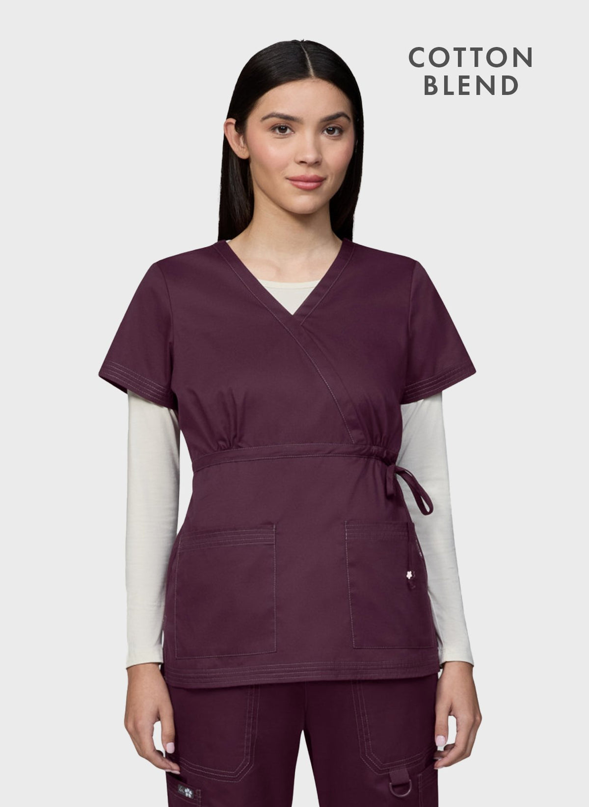 womens-scrub-tops-koi-classics-katelyn-cognac