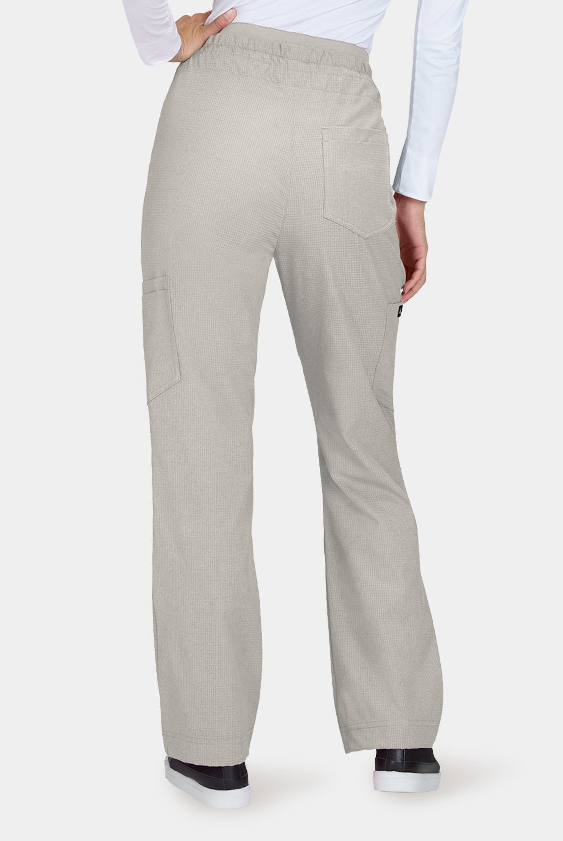 Women's Koi Solis Freda Scrub Trousers in Bone